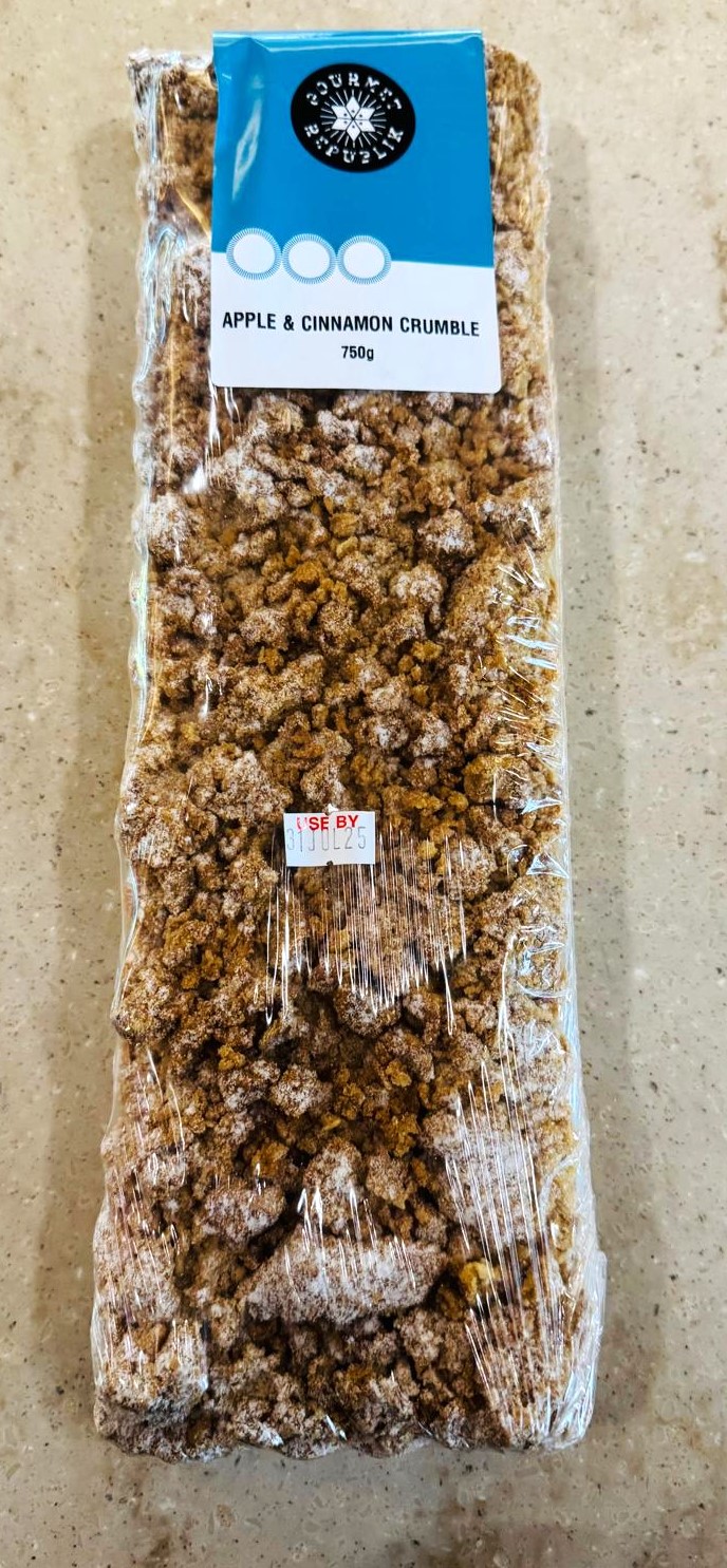 Apple & Cinammon Crumble tart